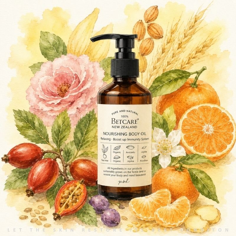 Mandarin & Rosehip Body Massage Oil