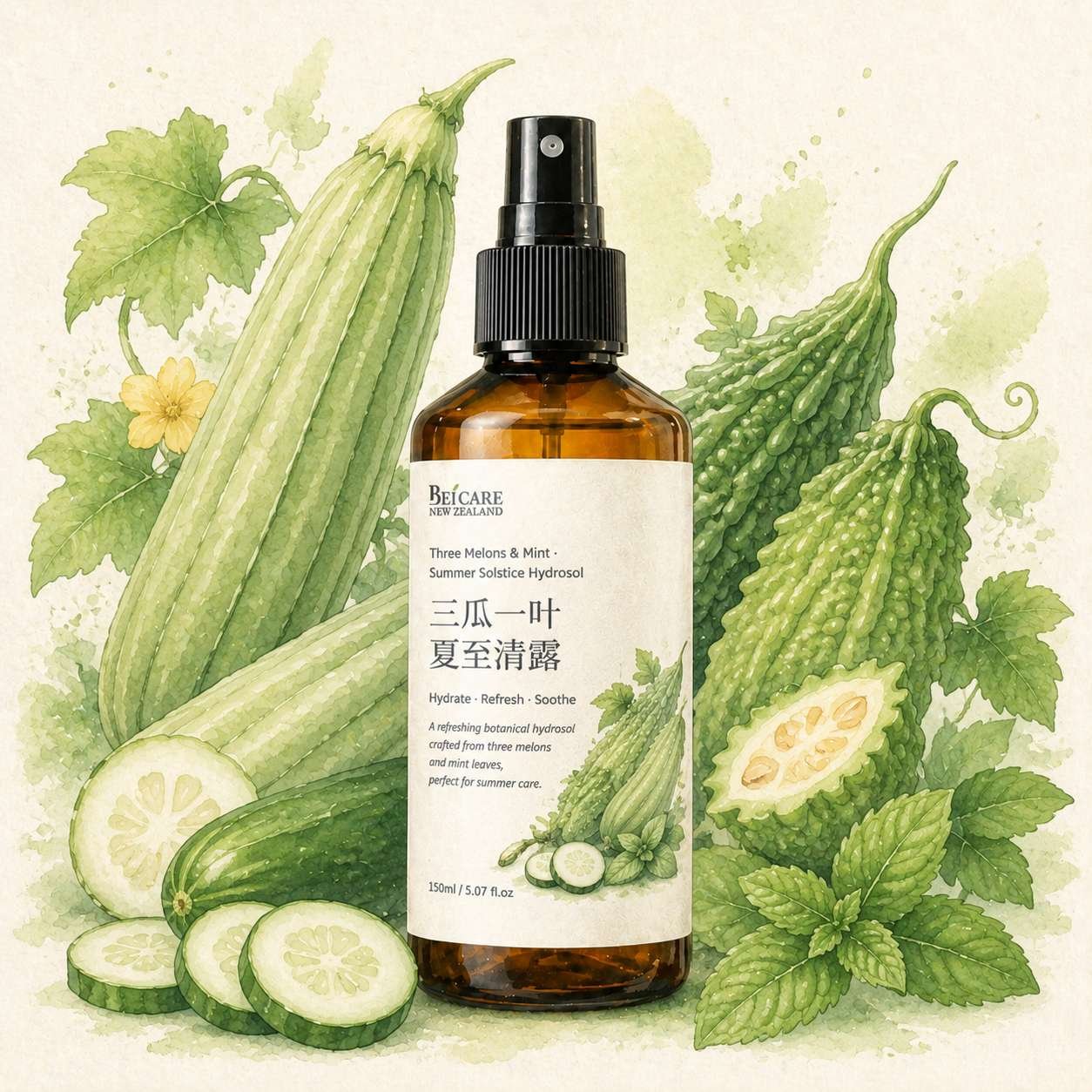 Three Melons & Mint Summer Solstice Hydrosol
